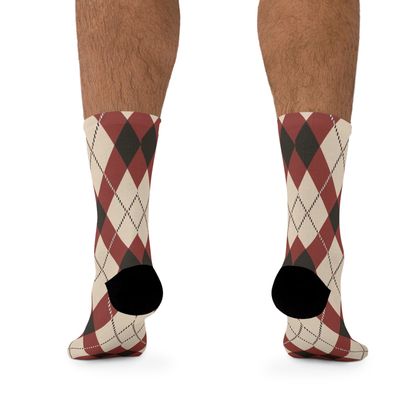 Classic Argyle Socks Red