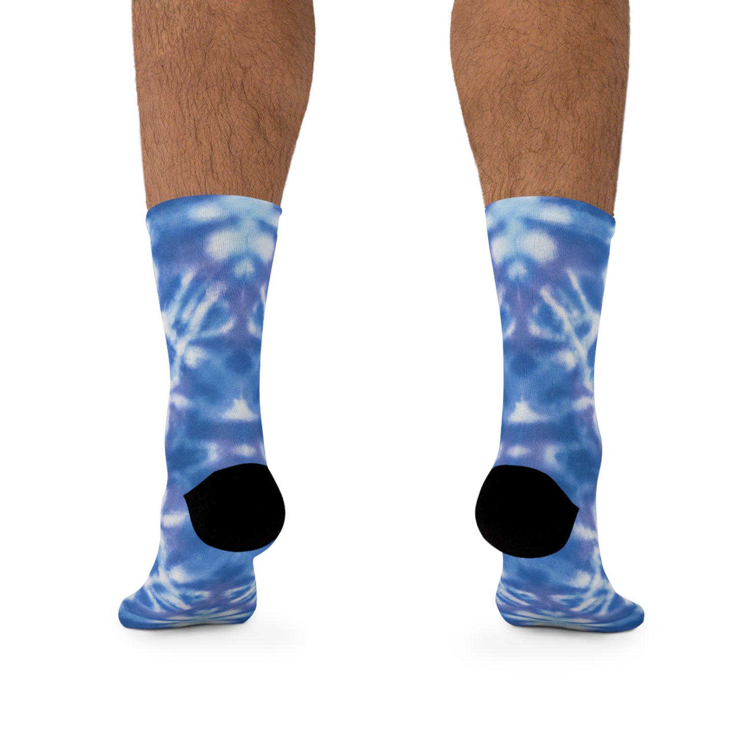 Blue Tie Dye Socks
