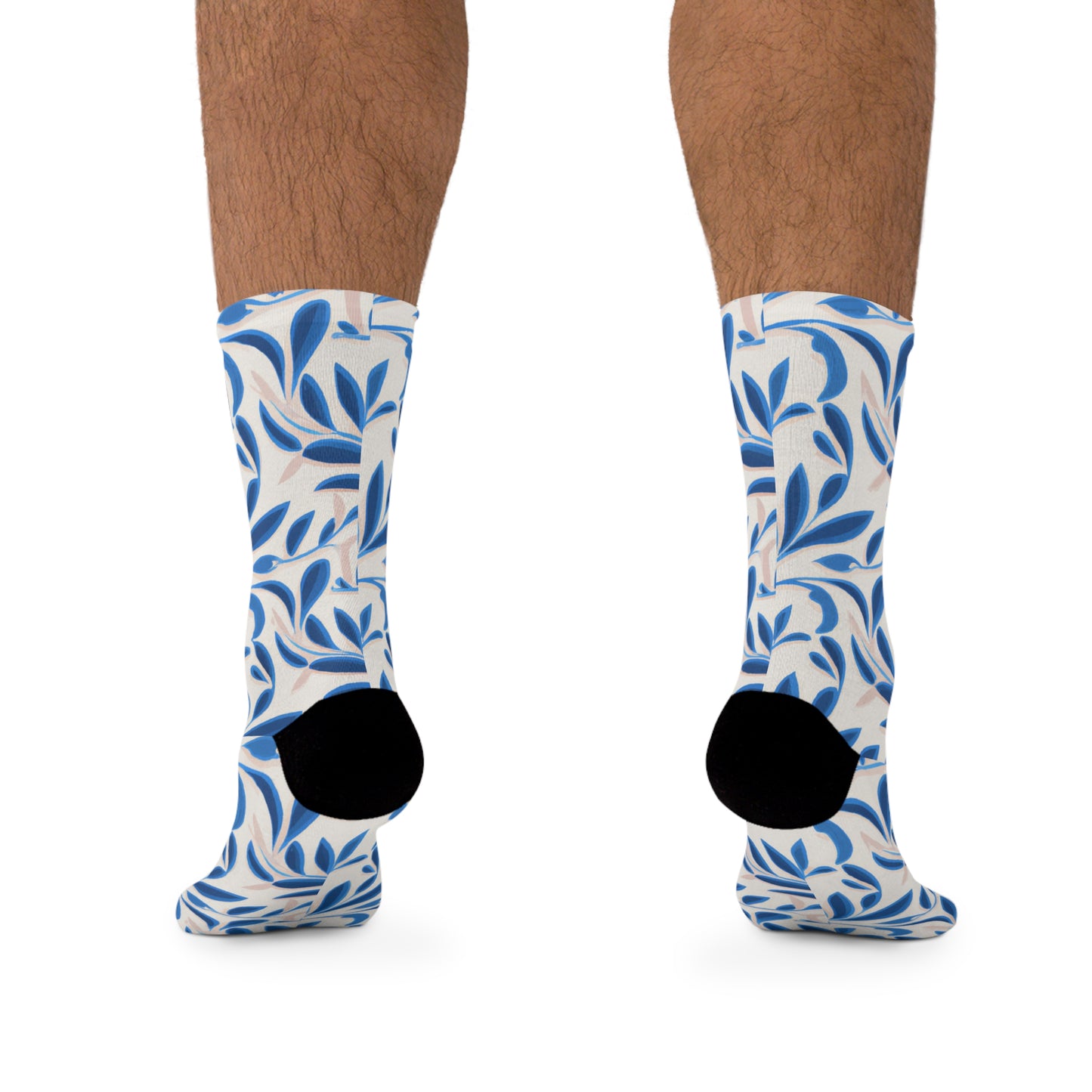 Floral Blue Vine Socks
