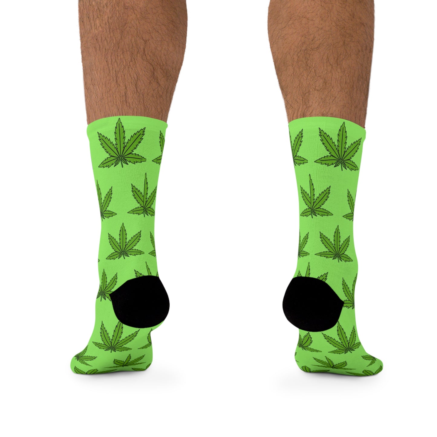 Weed Leaf Pattern Socks