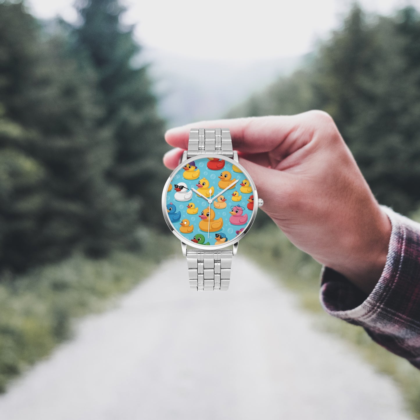 Stainless Steel Rubber Duck Watch