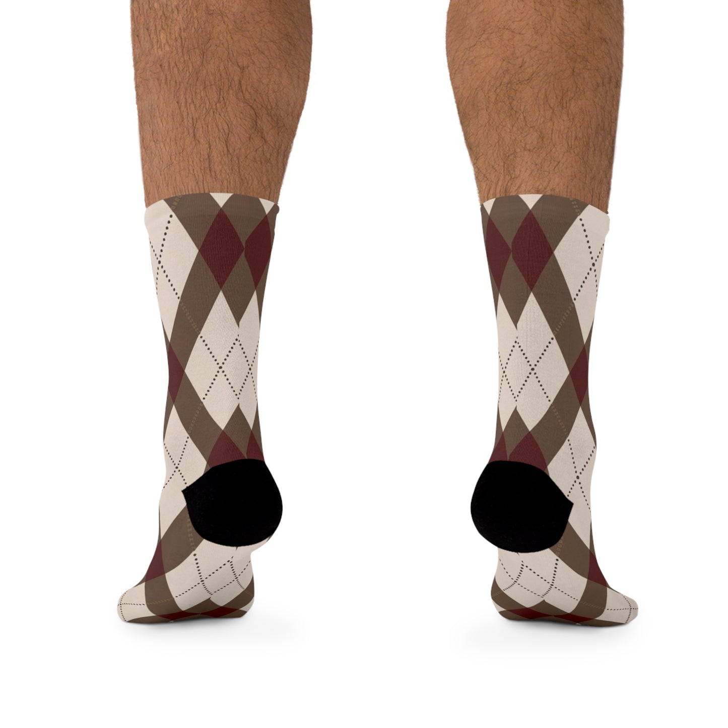 Classic Argyle Socks: Brown