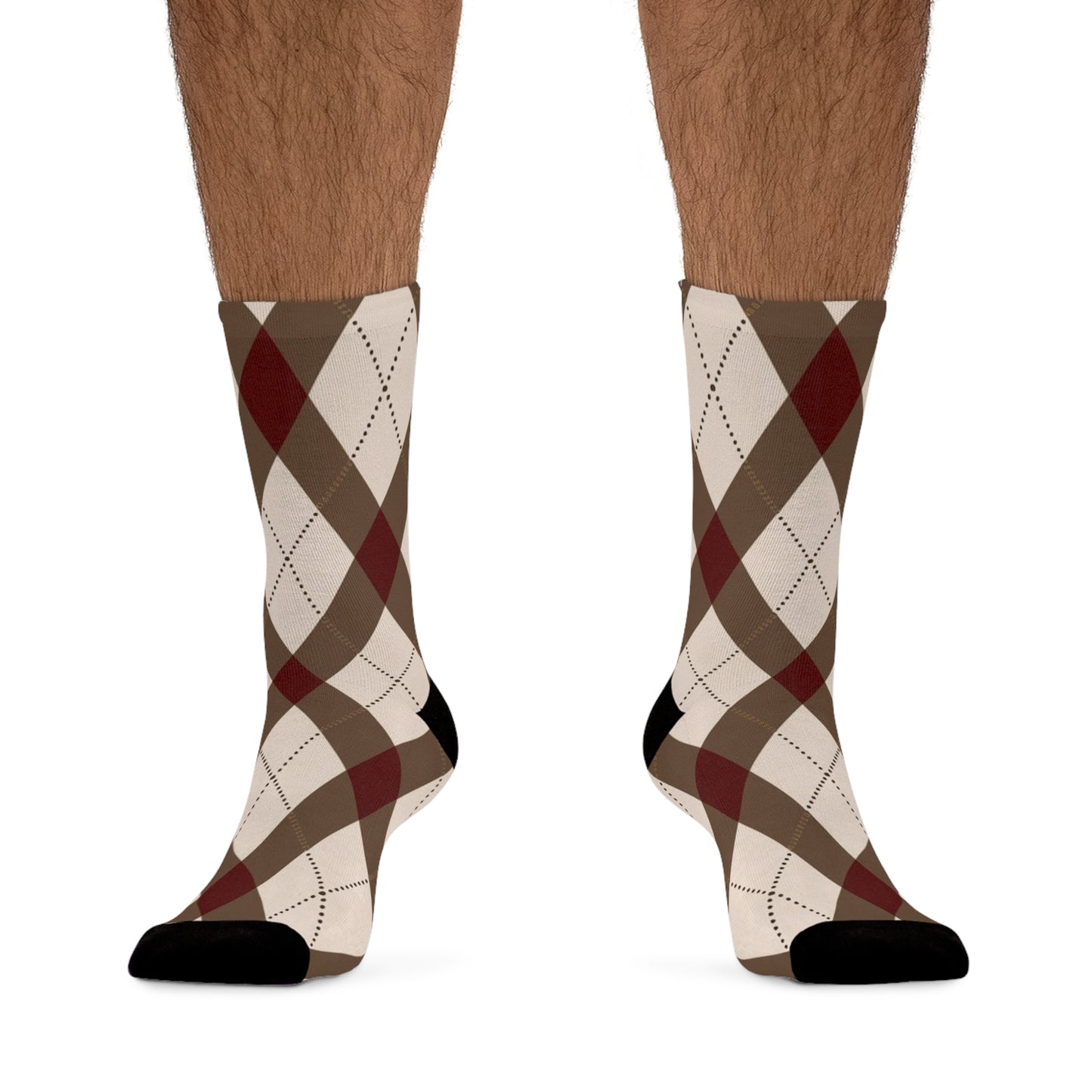 Classic Argyle Socks: Brown