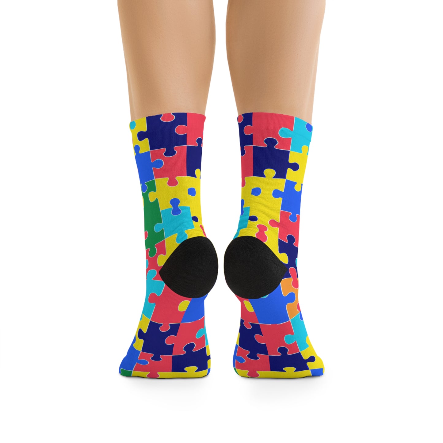 Puzzle Piece Socks