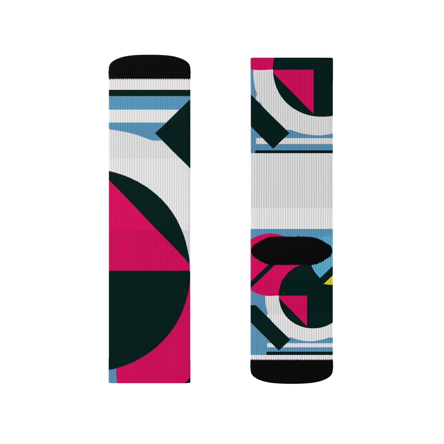 Classic Argyle Geometry Sock: Blue