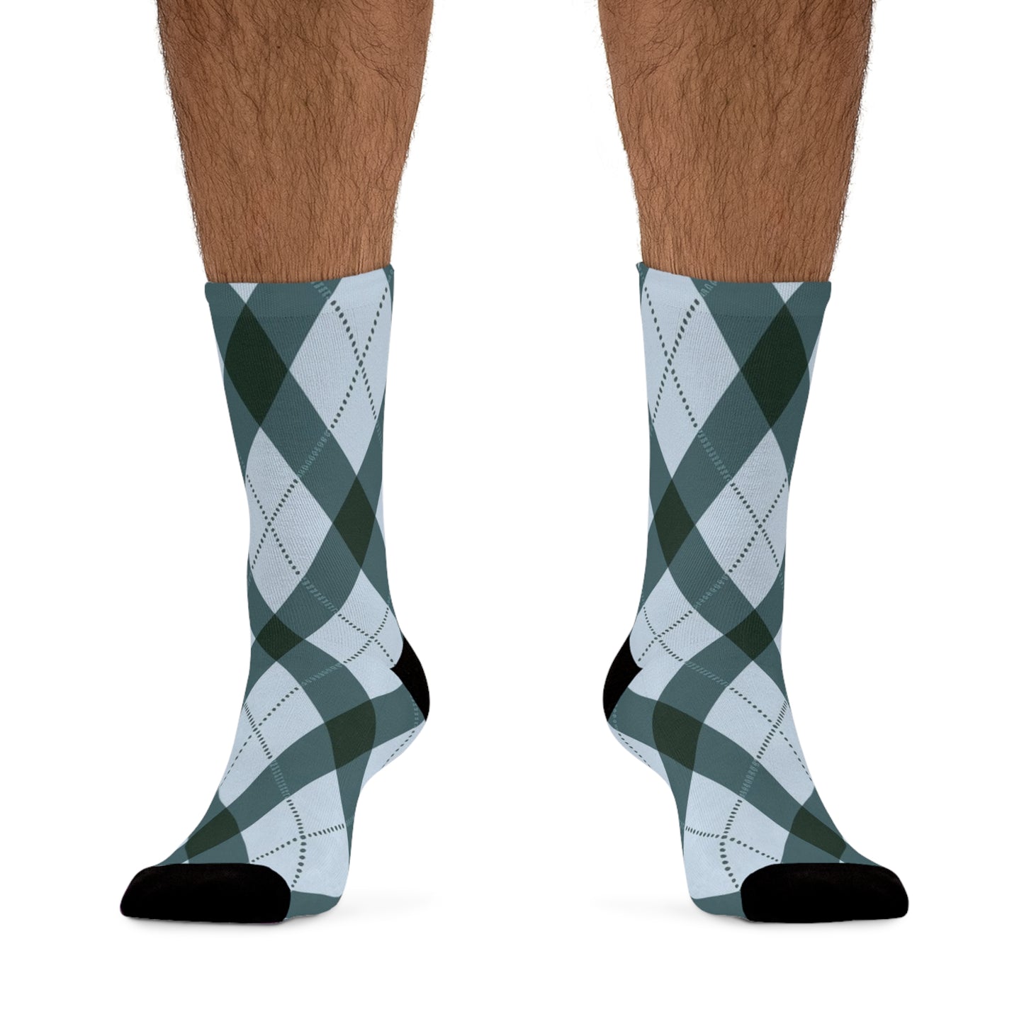 Classic Argyle Socks: Blue