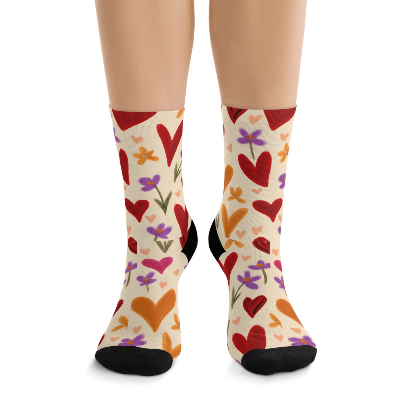 Heart & Flower Socks