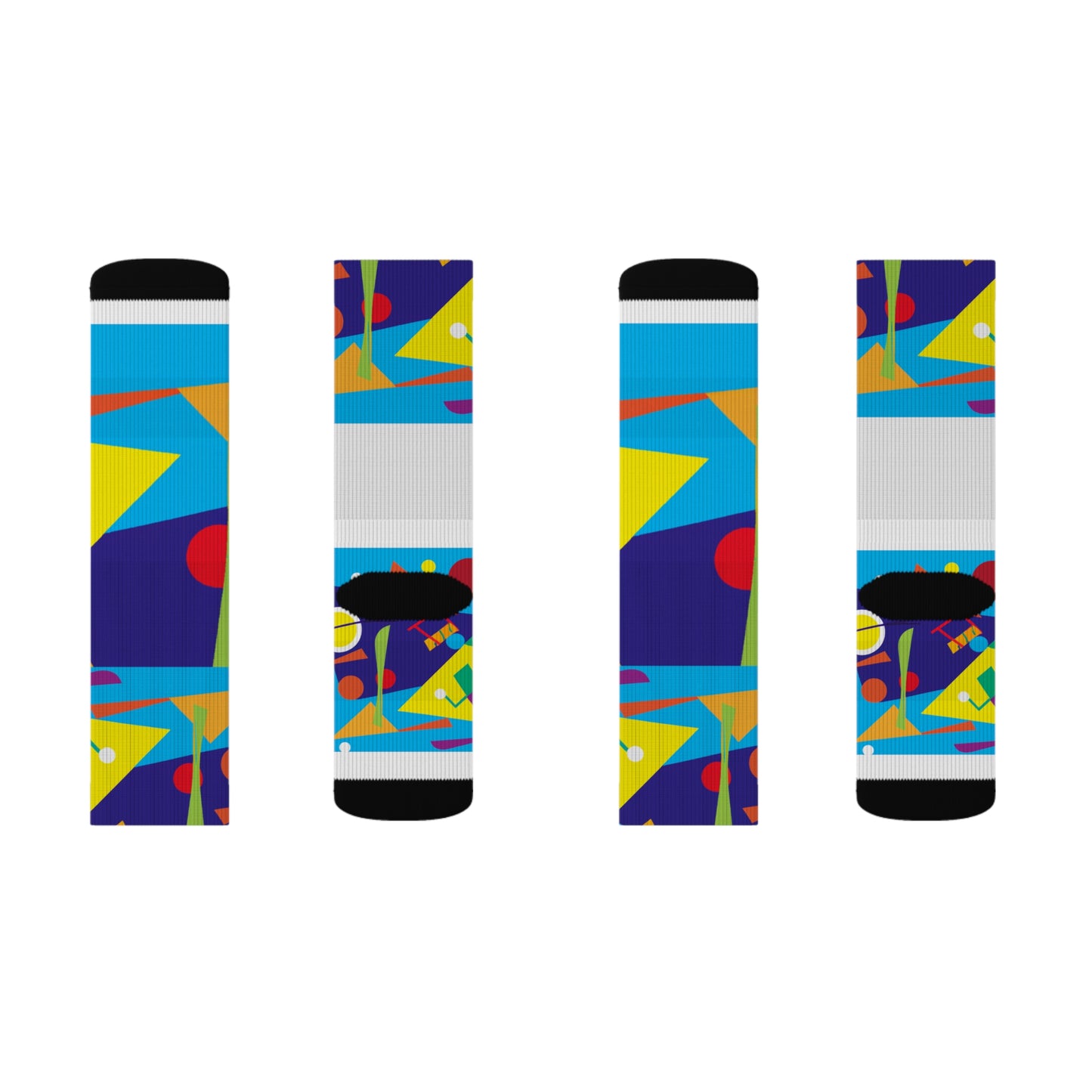Classic Argyle Geometry Socks: Multicolored