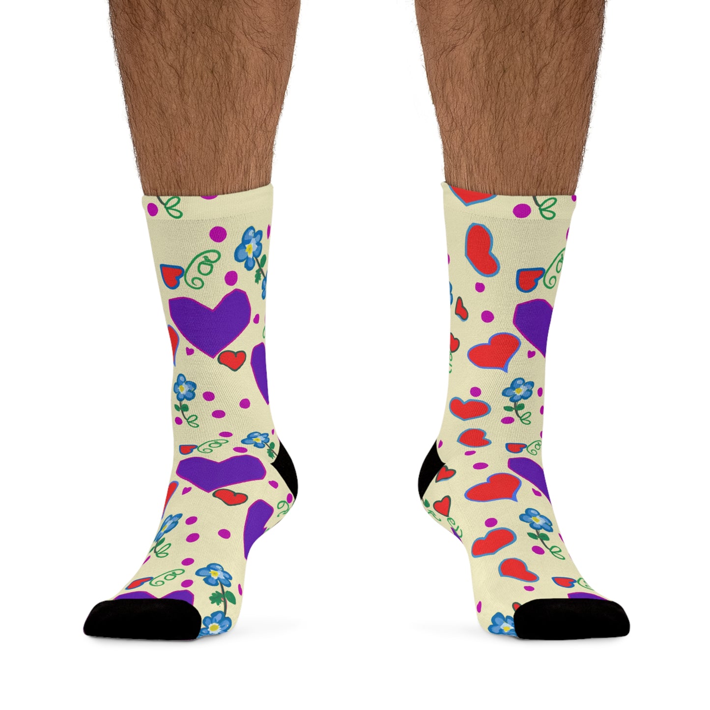 Purple, Pink, and Red Hearts