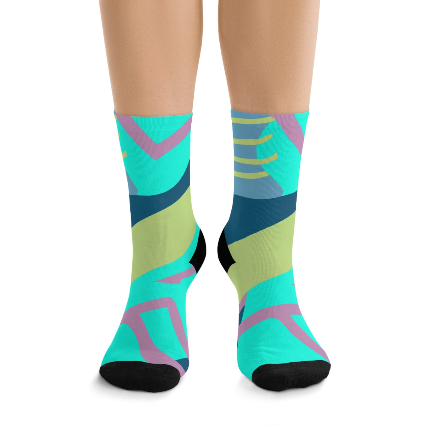 Abstract Neon Socks