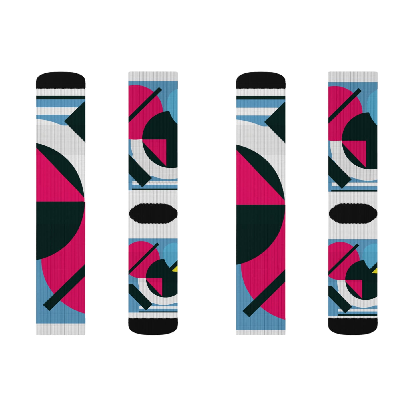 Classic Argyle Geometry Sock: Blue