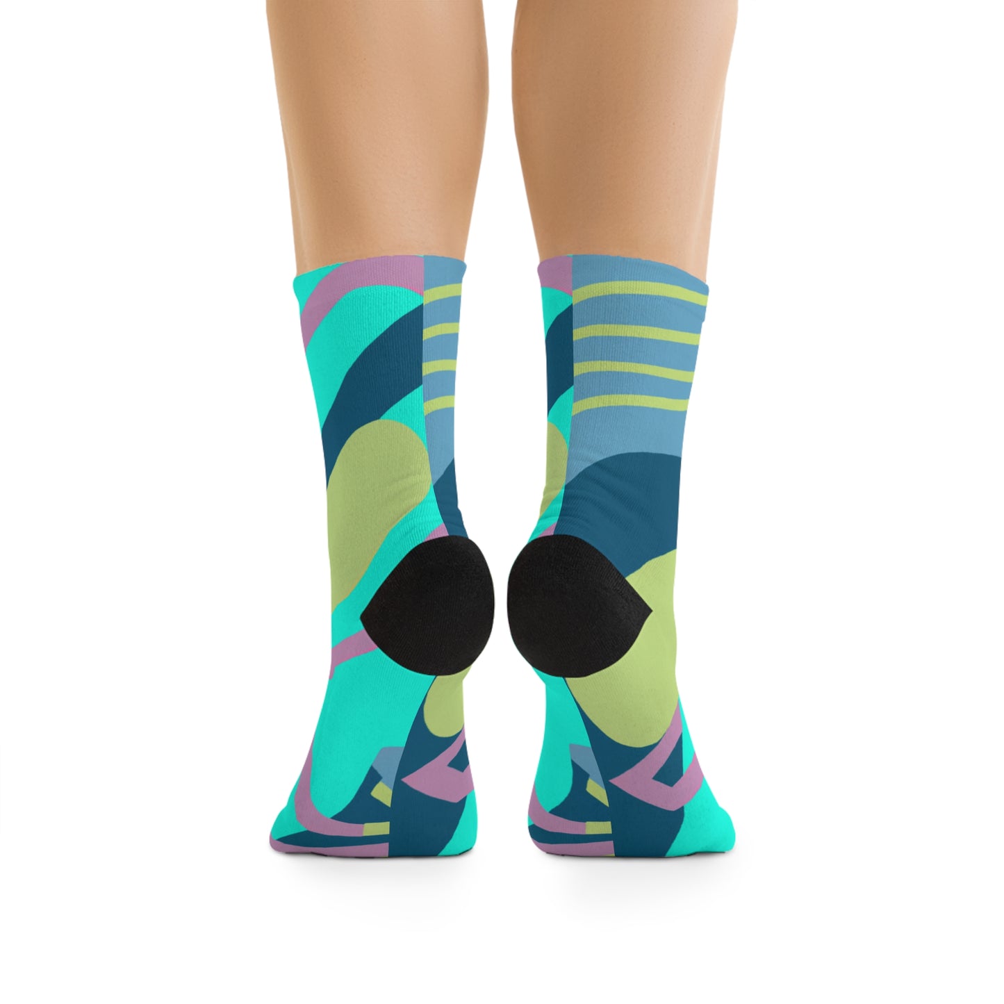 Abstract Neon Socks