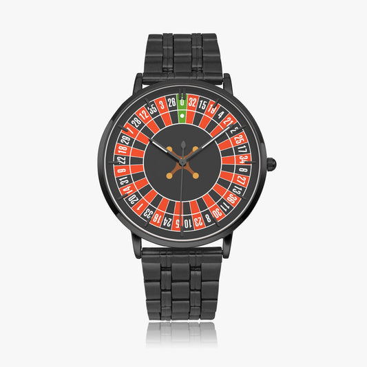 Stainless Steel Roulette Wheel Watch