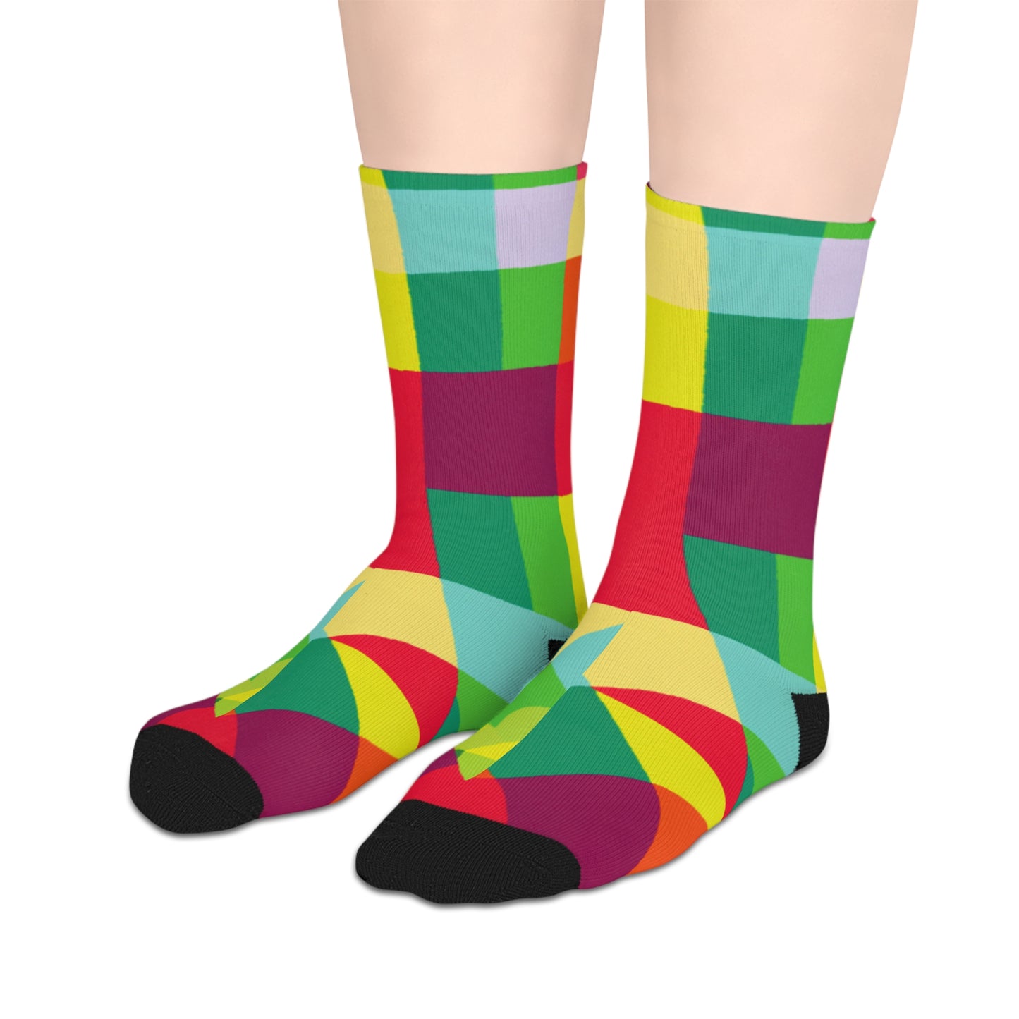 Crimson Classic Argyle Geometry Socks