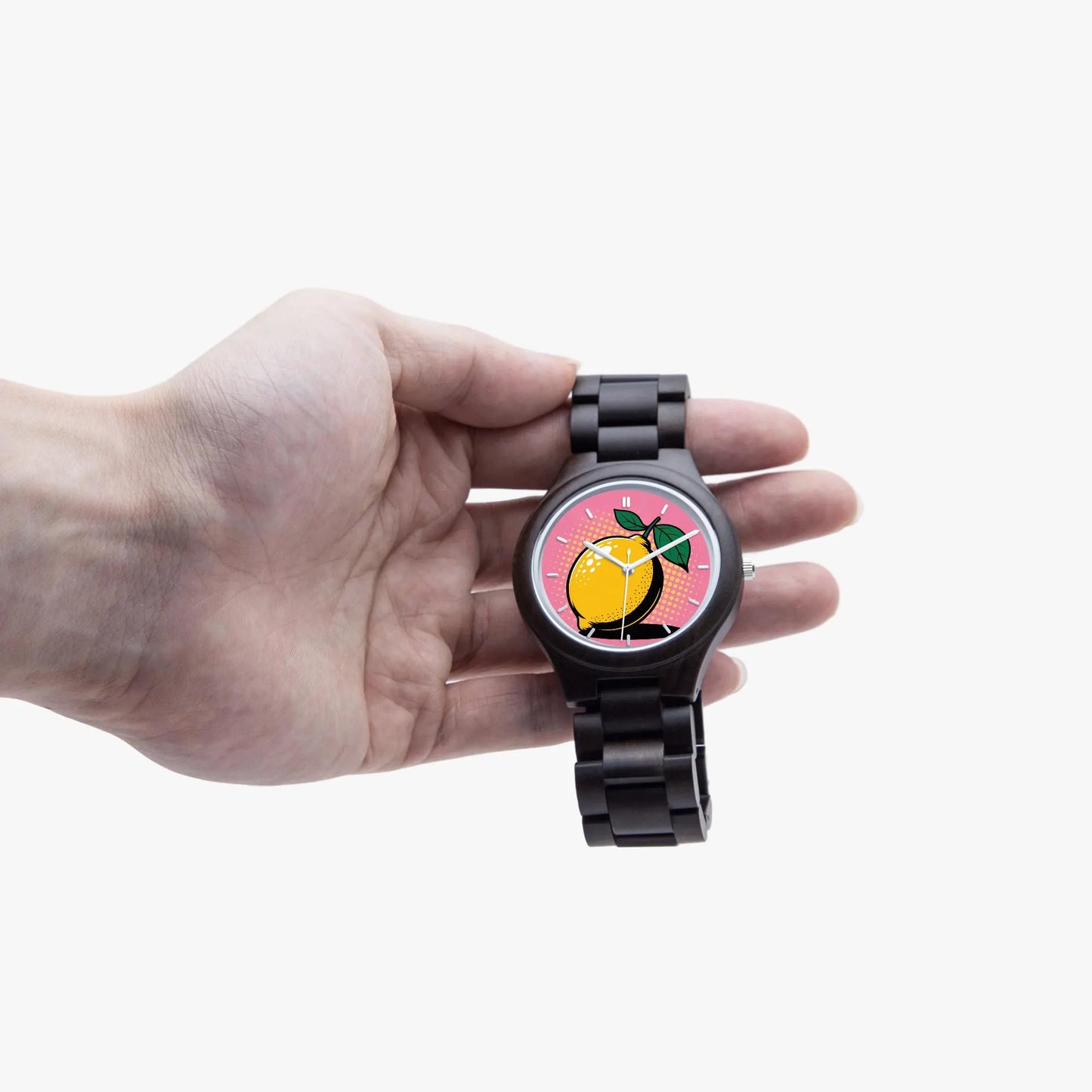 Wooden Lemon Pop Art Watch 45 mm