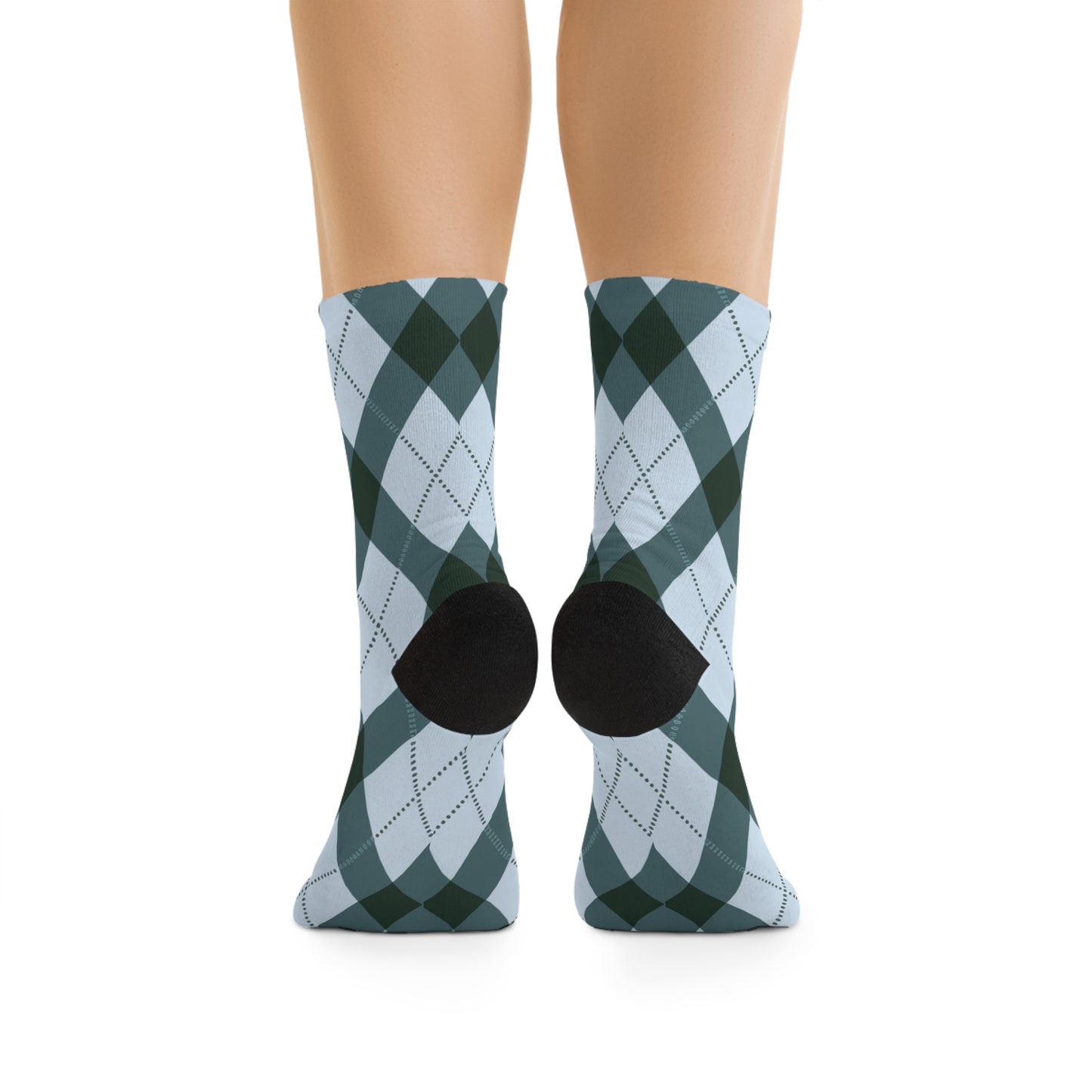 Classic Argyle Socks: Blue