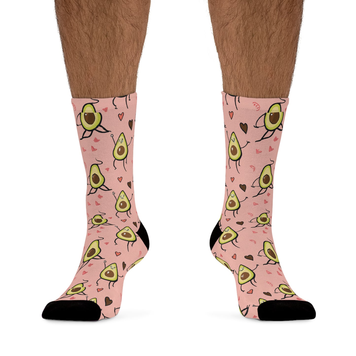 Pink Dancing Avocado Socks
