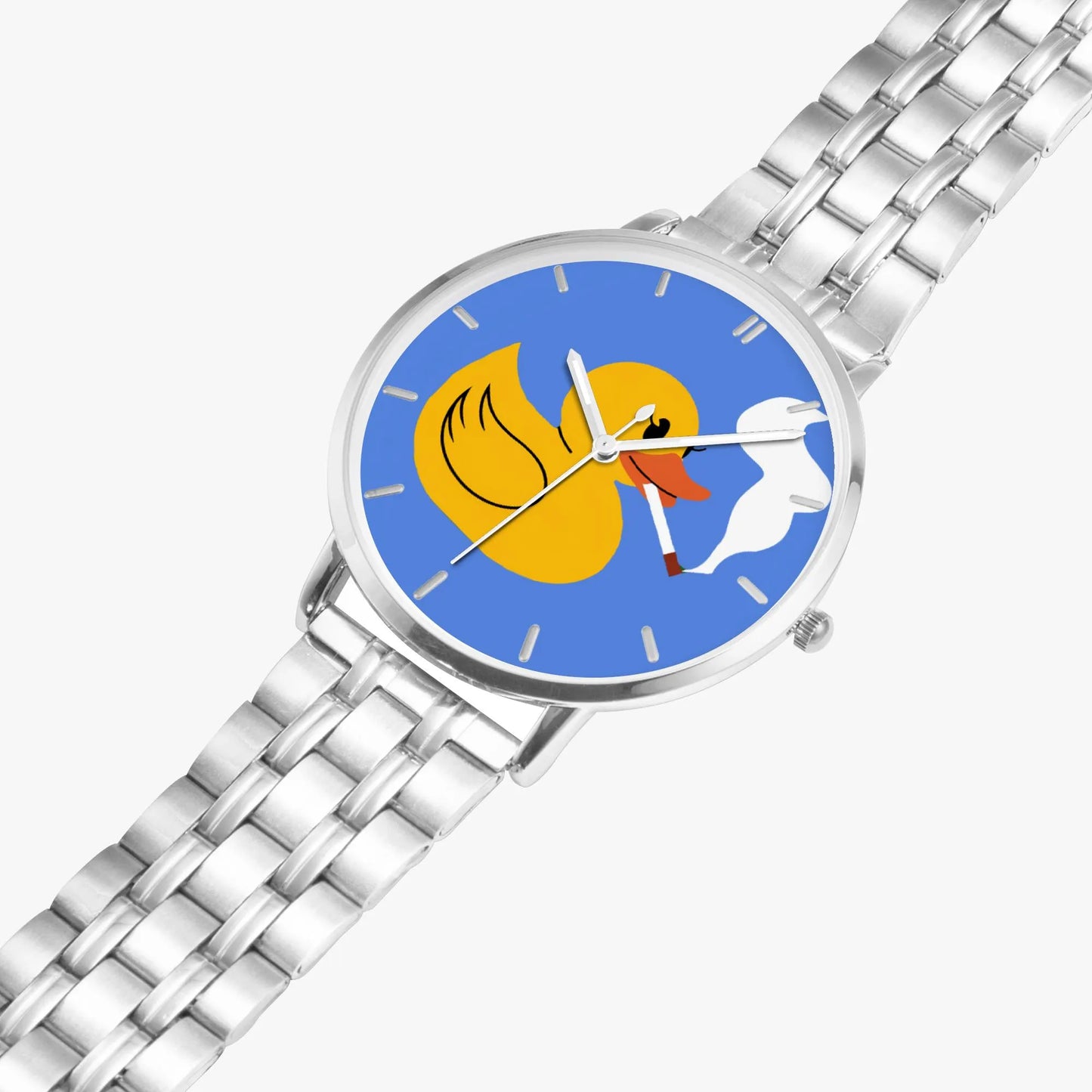 Stainless Steel Rubber Duck Watch 42 mm