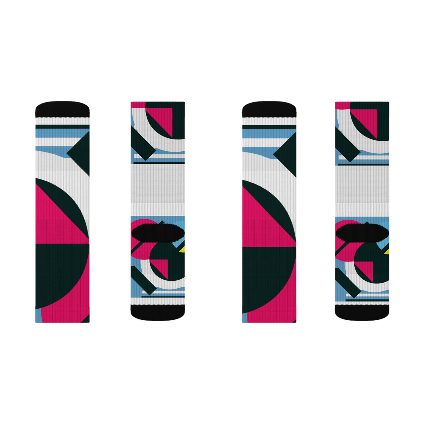 Classic Argyle Geometry Sock: Blue