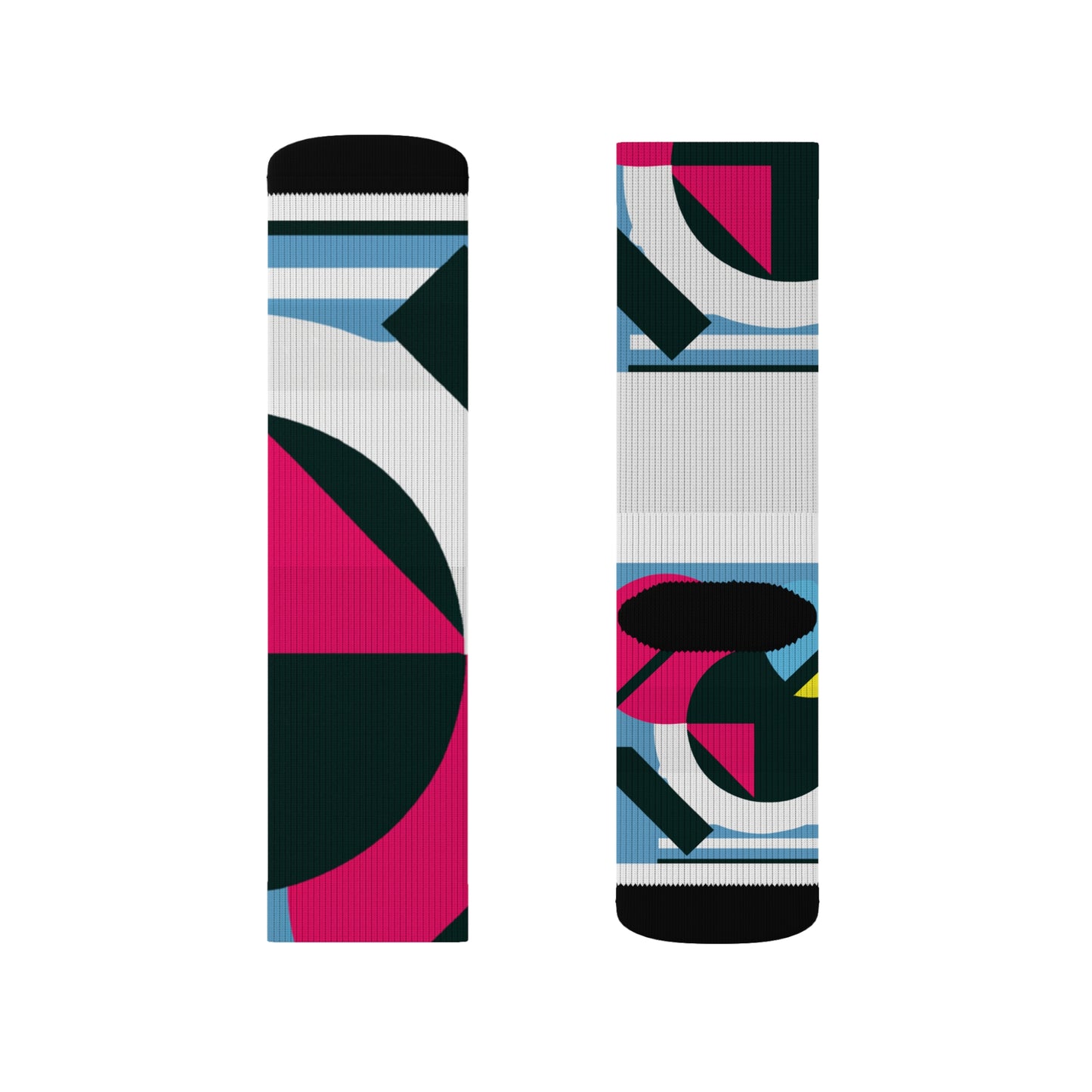 Classic Argyle Geometry Sock: Blue