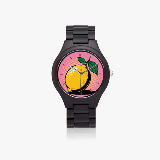 Wooden Lemon Pop Art Watch 45 mm
