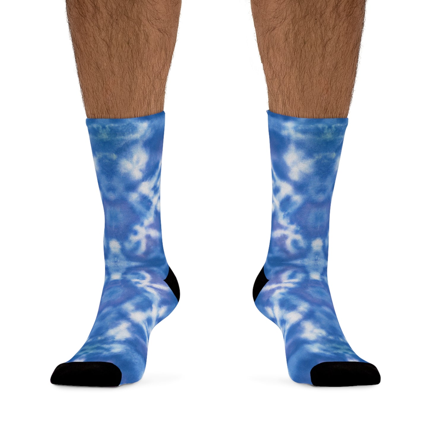 Blue Tie Dye Socks