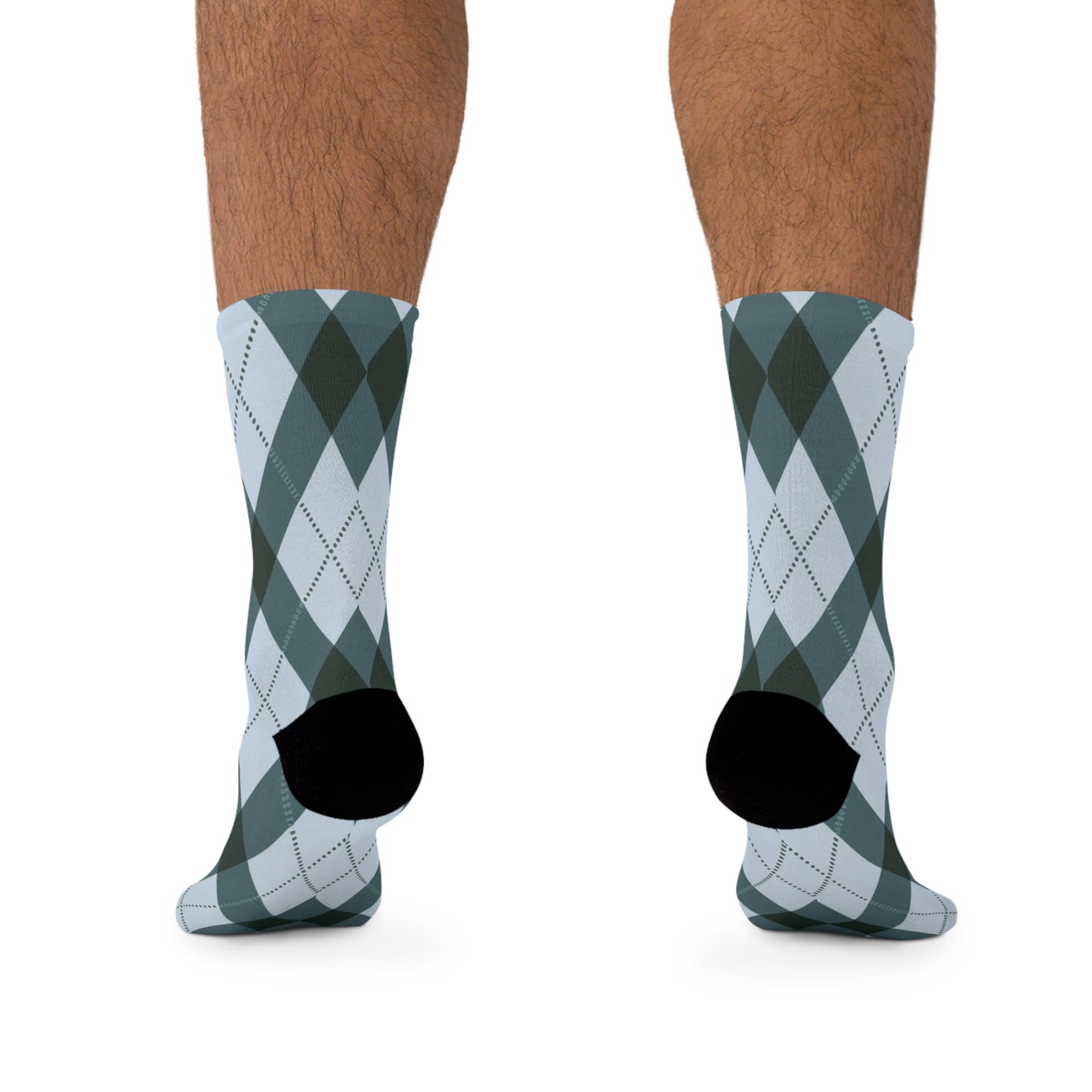 Classic Argyle Socks: Blue