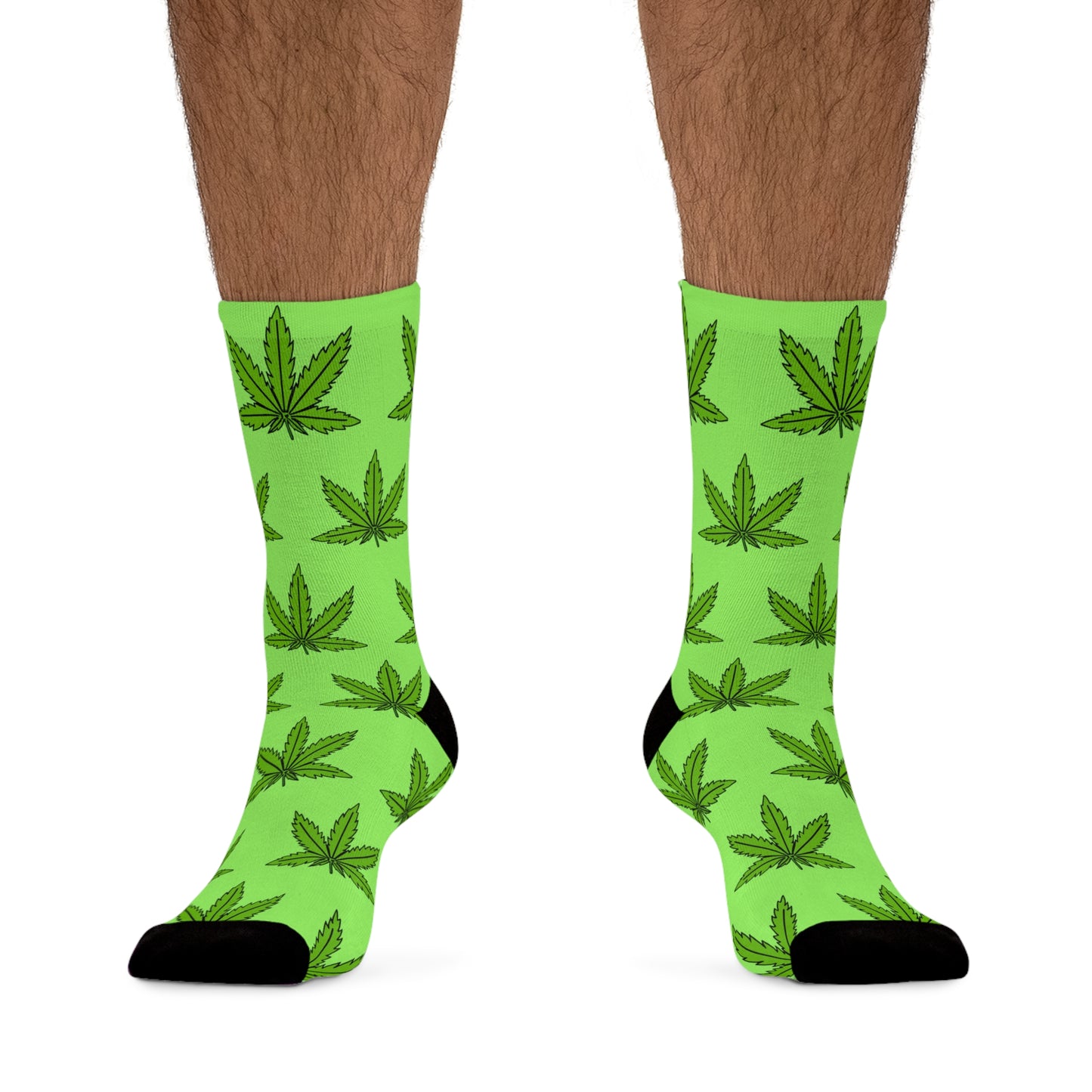 Weed Leaf Pattern Socks