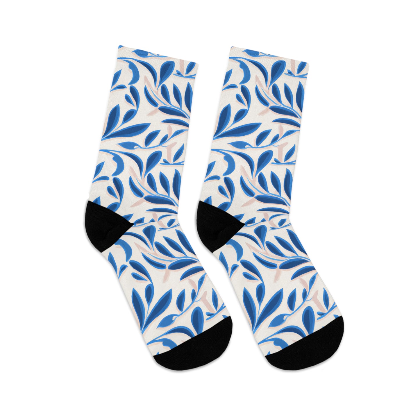 Floral Blue Vine Socks