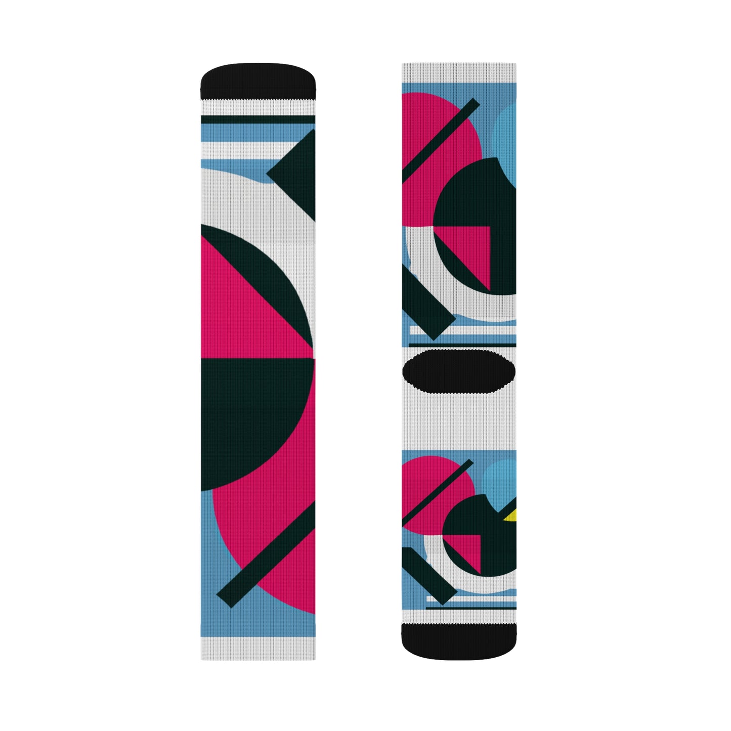 Classic Argyle Geometry Sock: Blue