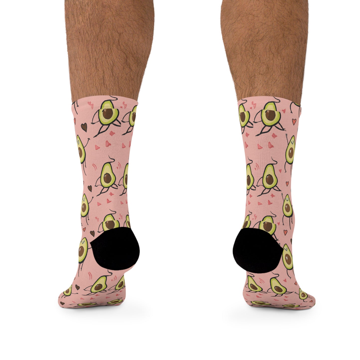 Pink Dancing Avocado Socks