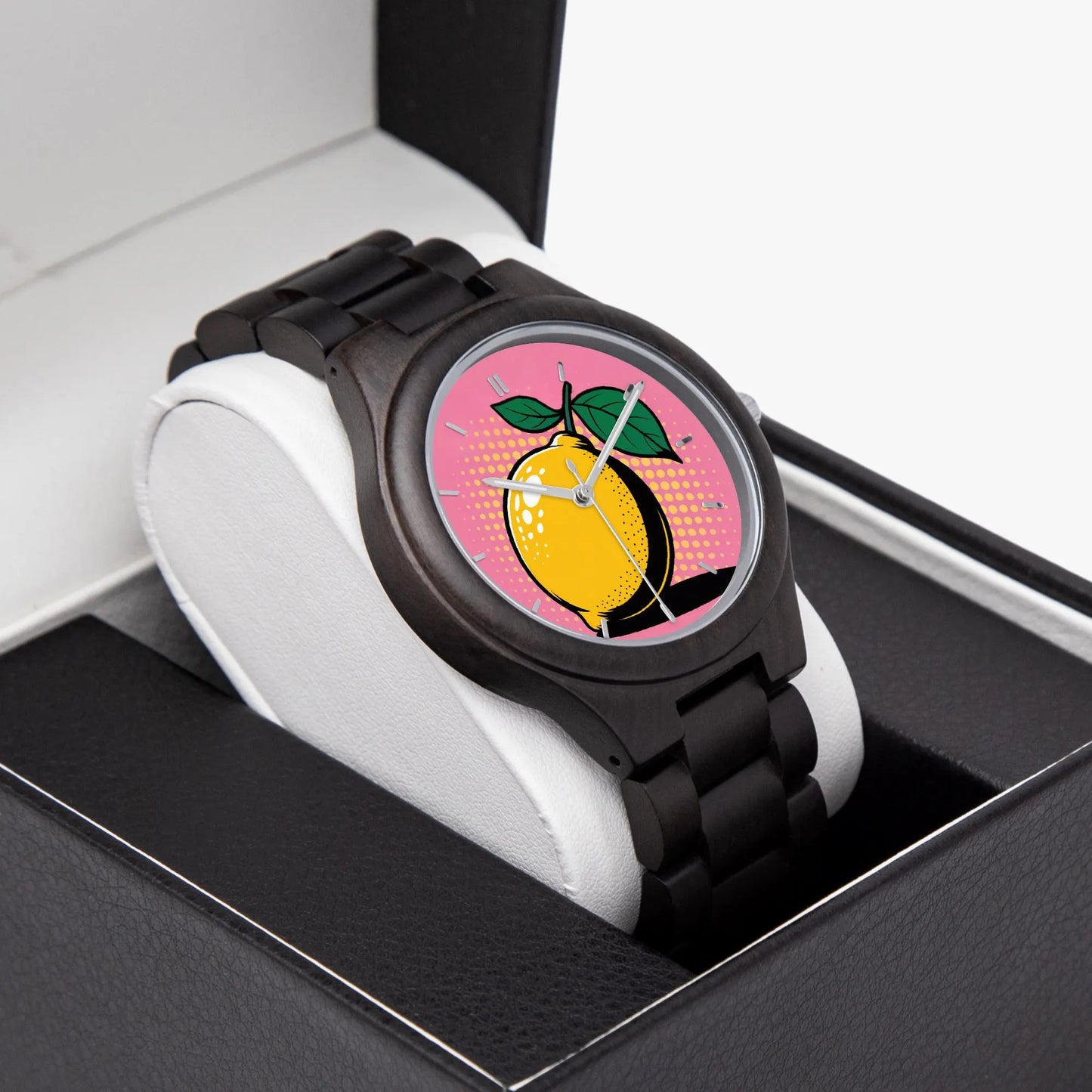 Wooden Lemon Pop Art Watch 45 mm