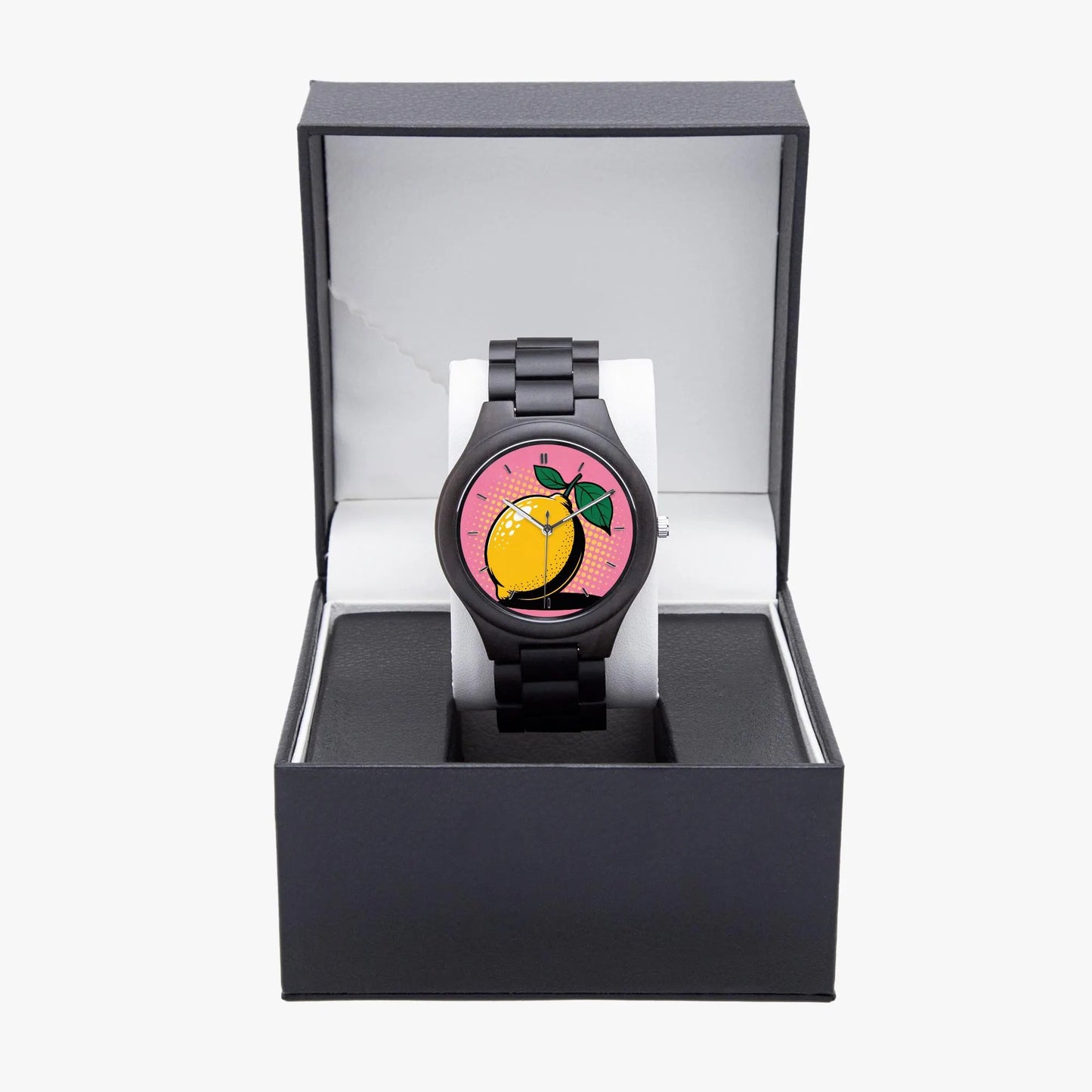 Wooden Lemon Pop Art Watch 45 mm