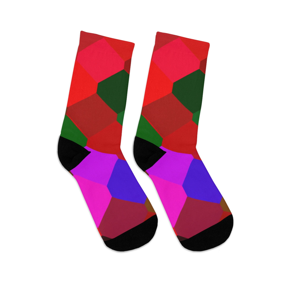 Argyle Abstract Red Socks