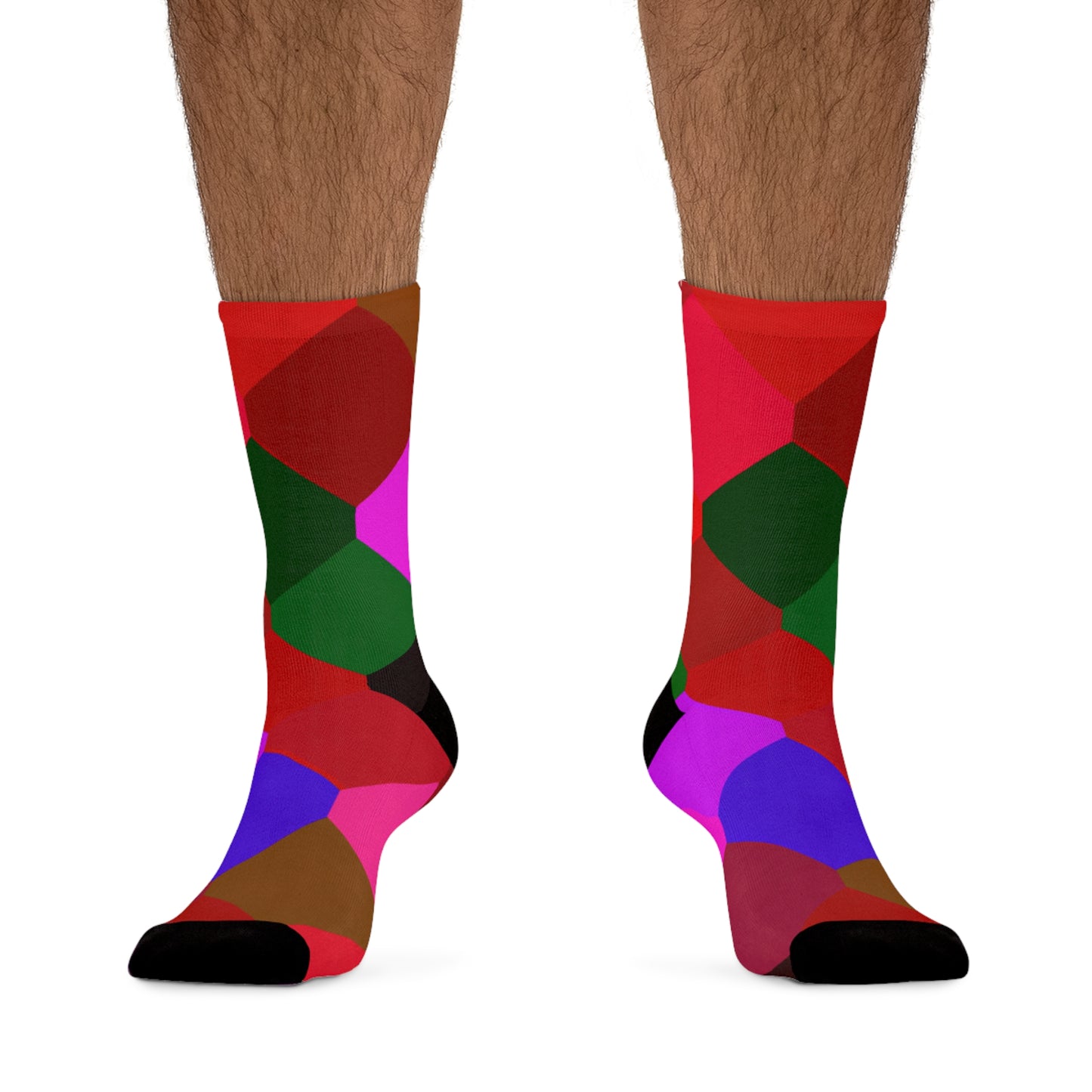 Argyle Abstract Red Socks
