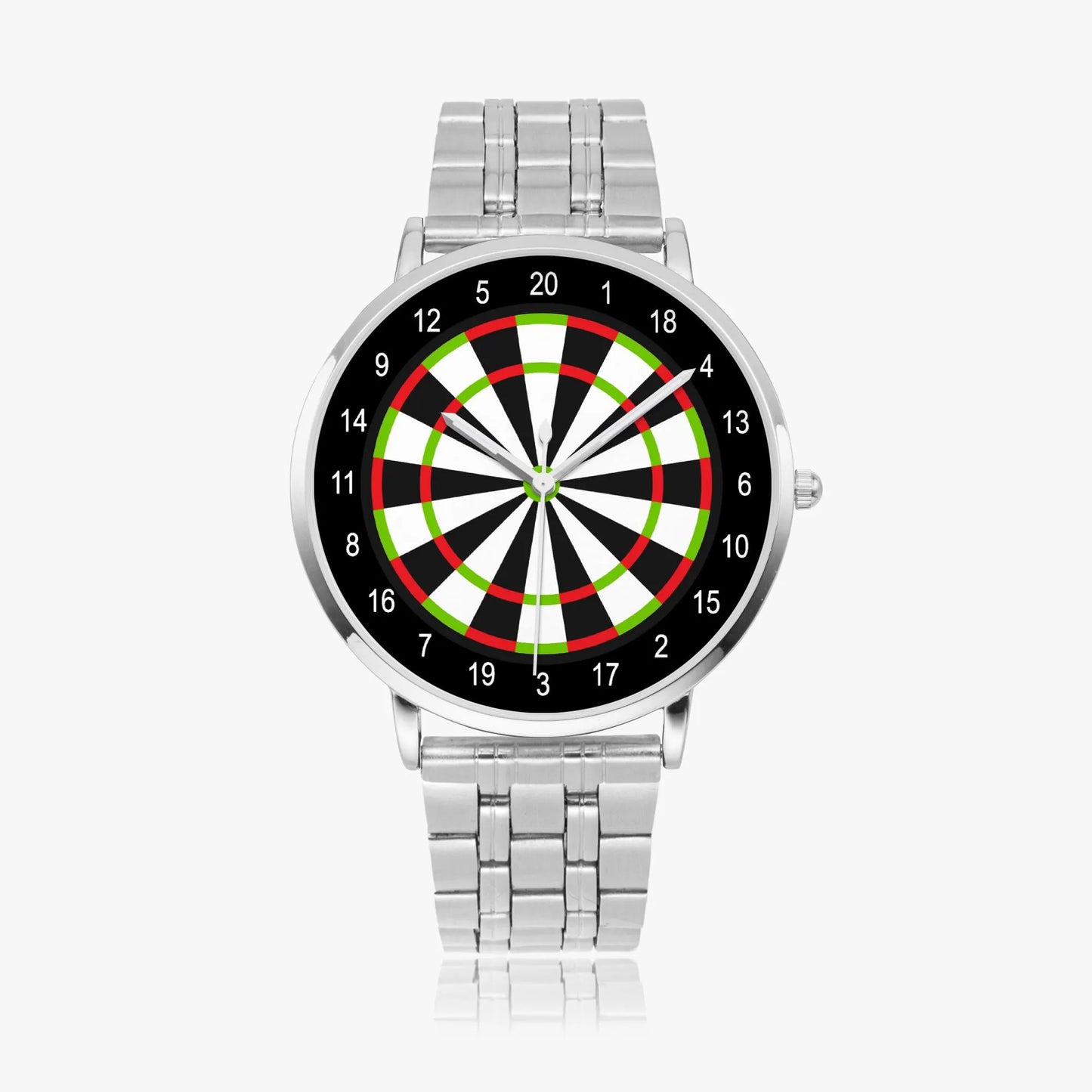 Stainless Steel Dart Board Watch 42 mm