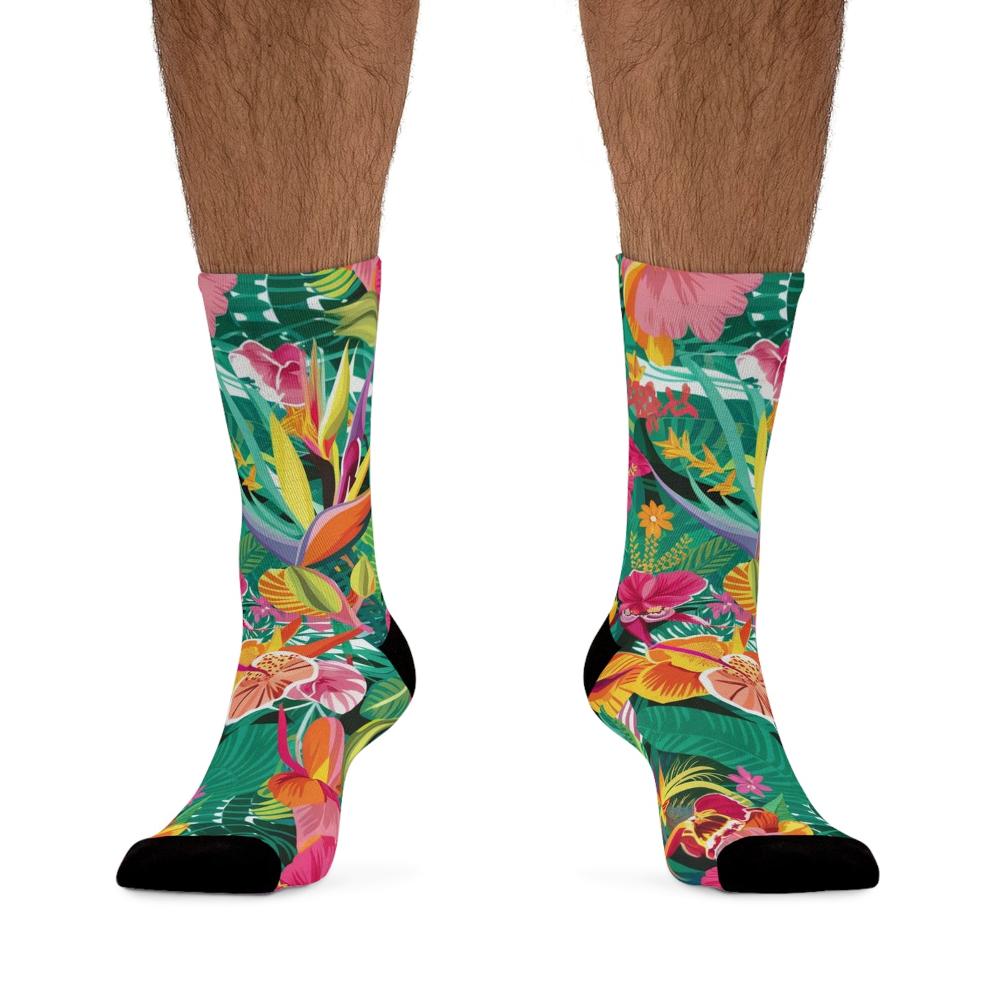 Floral Pattern, Crew Socks, Novelty Socks, Funny Socks, Fun Socks, Custom Socks, Patterns, Gift, crew socks, compression socks, socks knit