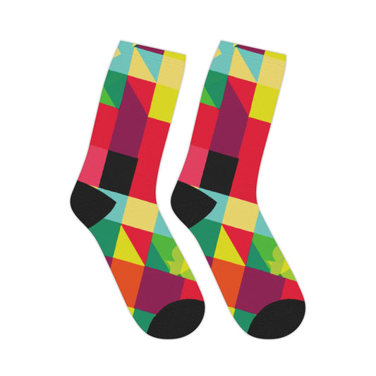 Crimson Classic Argyle Geometry Socks