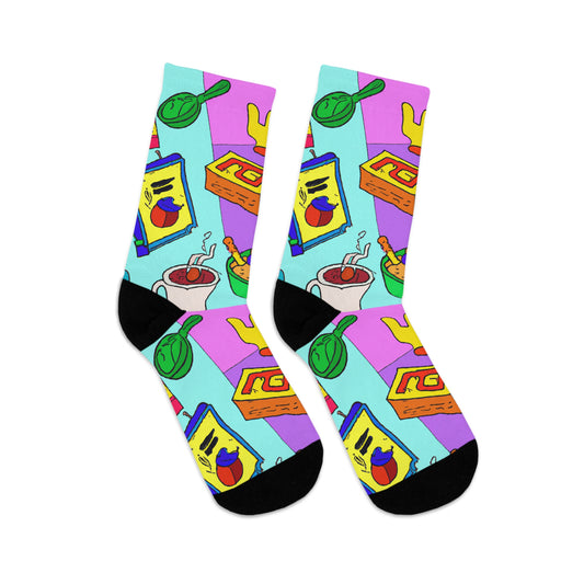 Snack Collage Socks