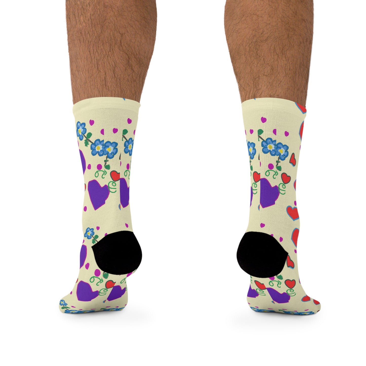 Purple, Pink, and Red Hearts