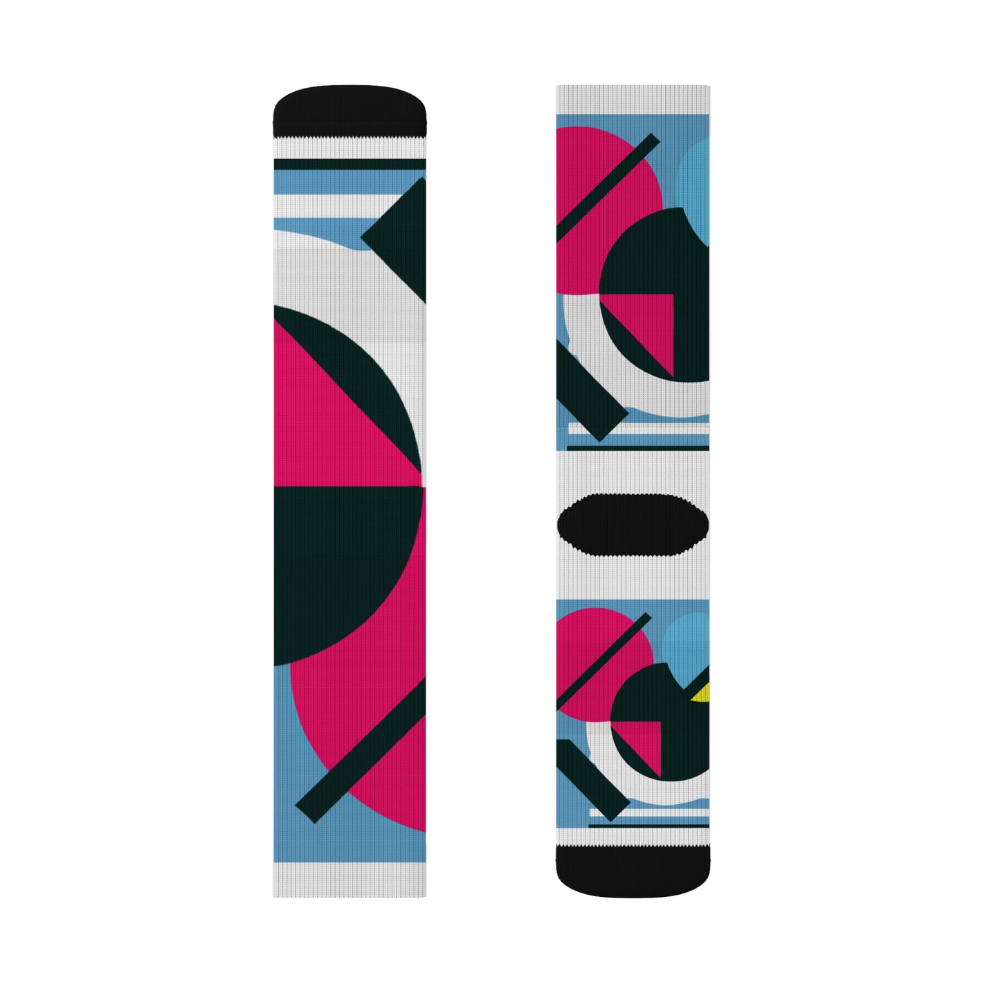 Classic Argyle Geometry Sock: Blue