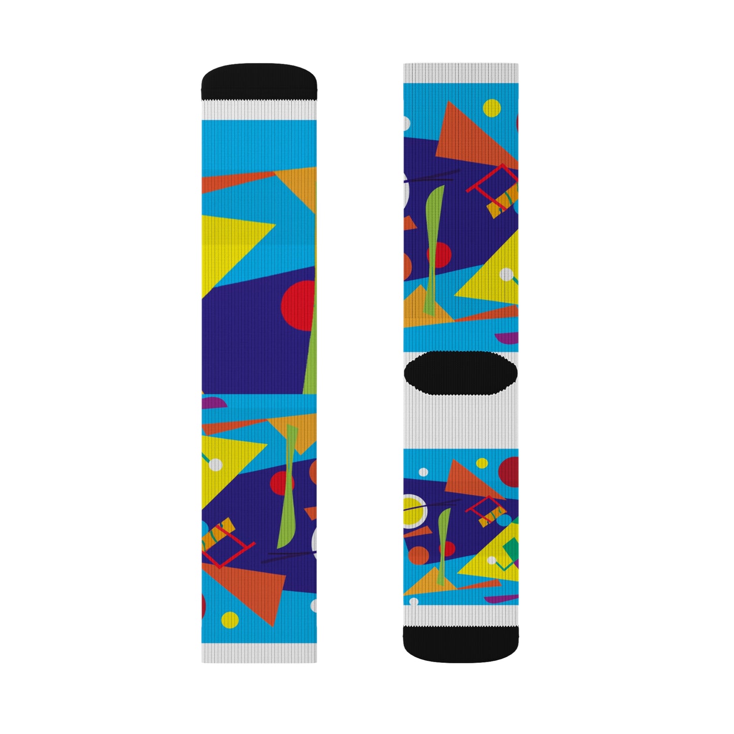 Classic Argyle Geometry Socks: Multicolored