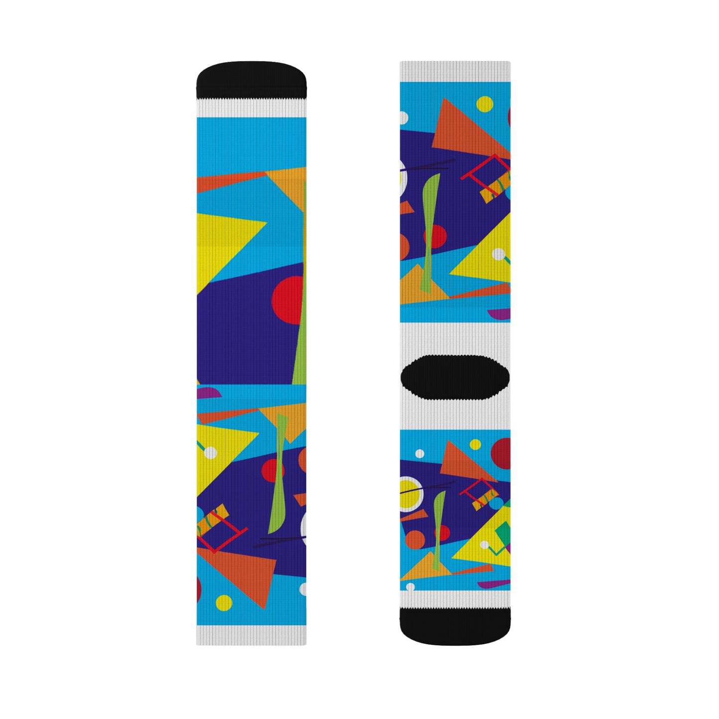 Classic Argyle Geometry Socks: Multicolored