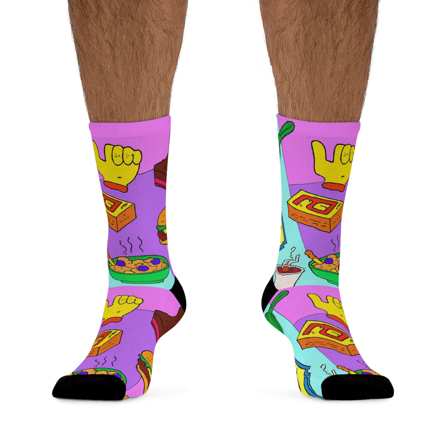 Food Socks, Novelty Socks, Colorful Socks, Funny Socks, Comfortable Socks, Cozy Socks, Custom Socks, Collage, Crew socks, Compression socks