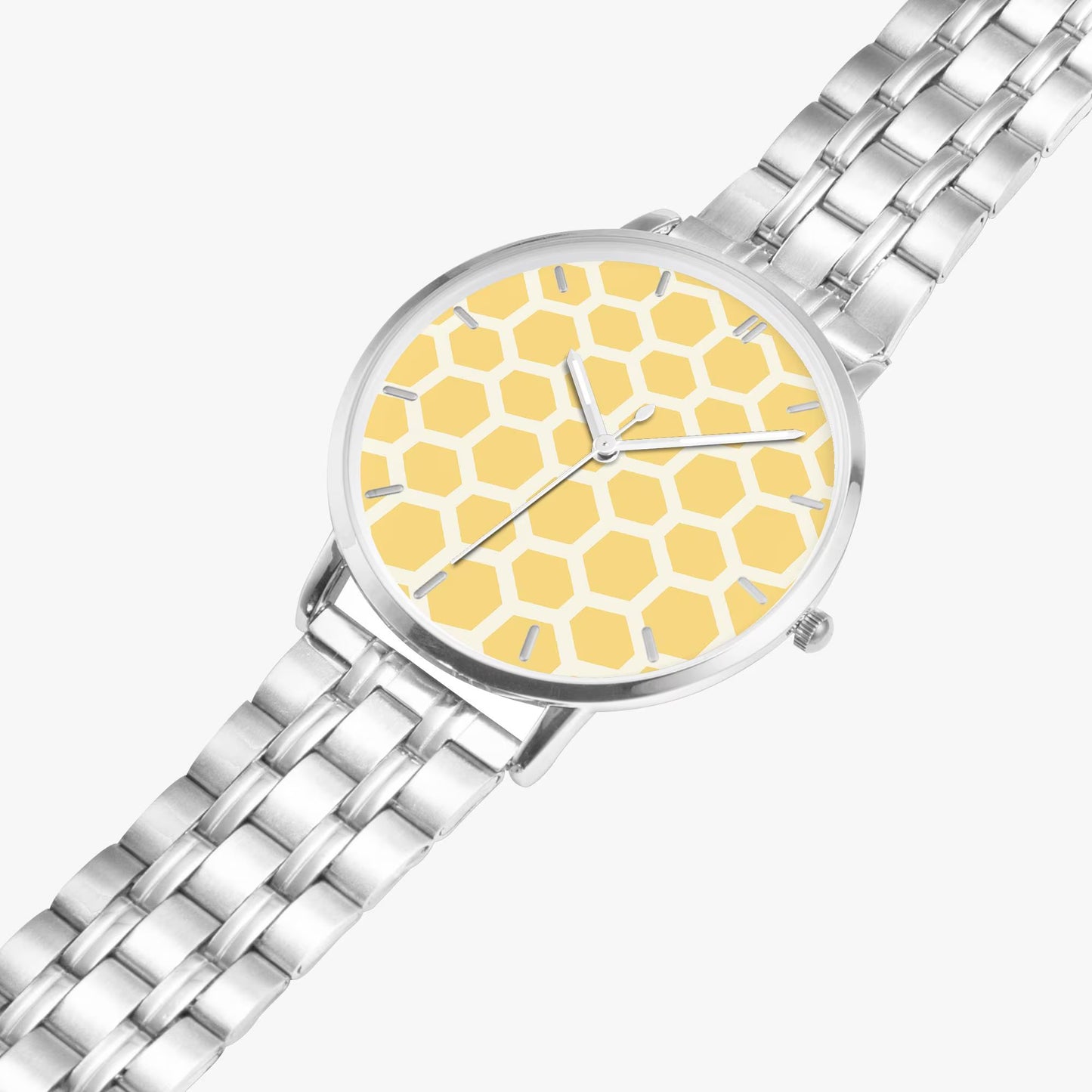 Stainless Steel Honey Comb Watch 42 mm