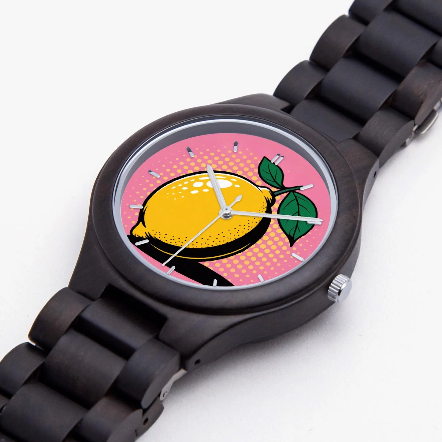 Wooden Lemon Pop Art Watch 45 mm