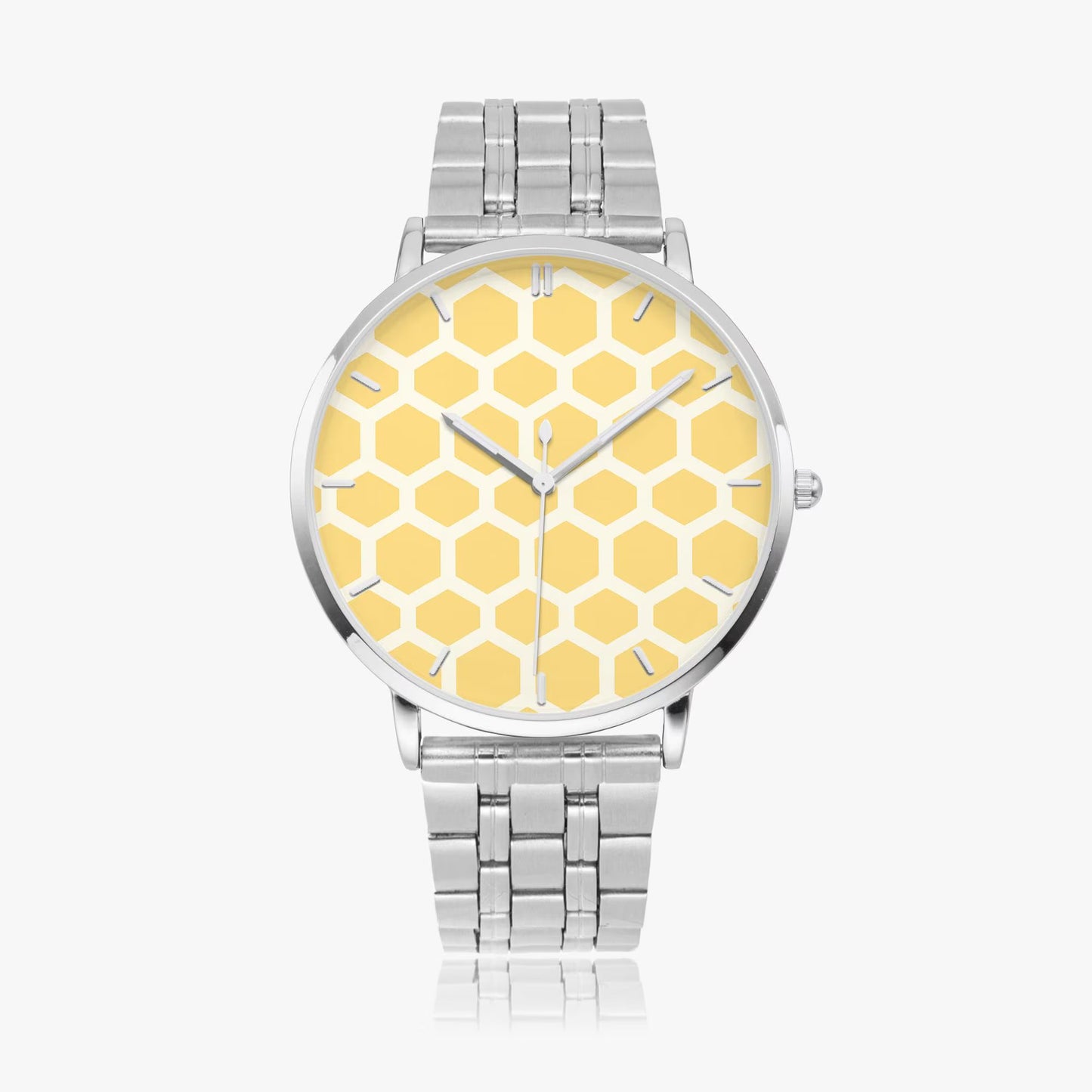 Stainless Steel Honey Comb Watch 42 mm
