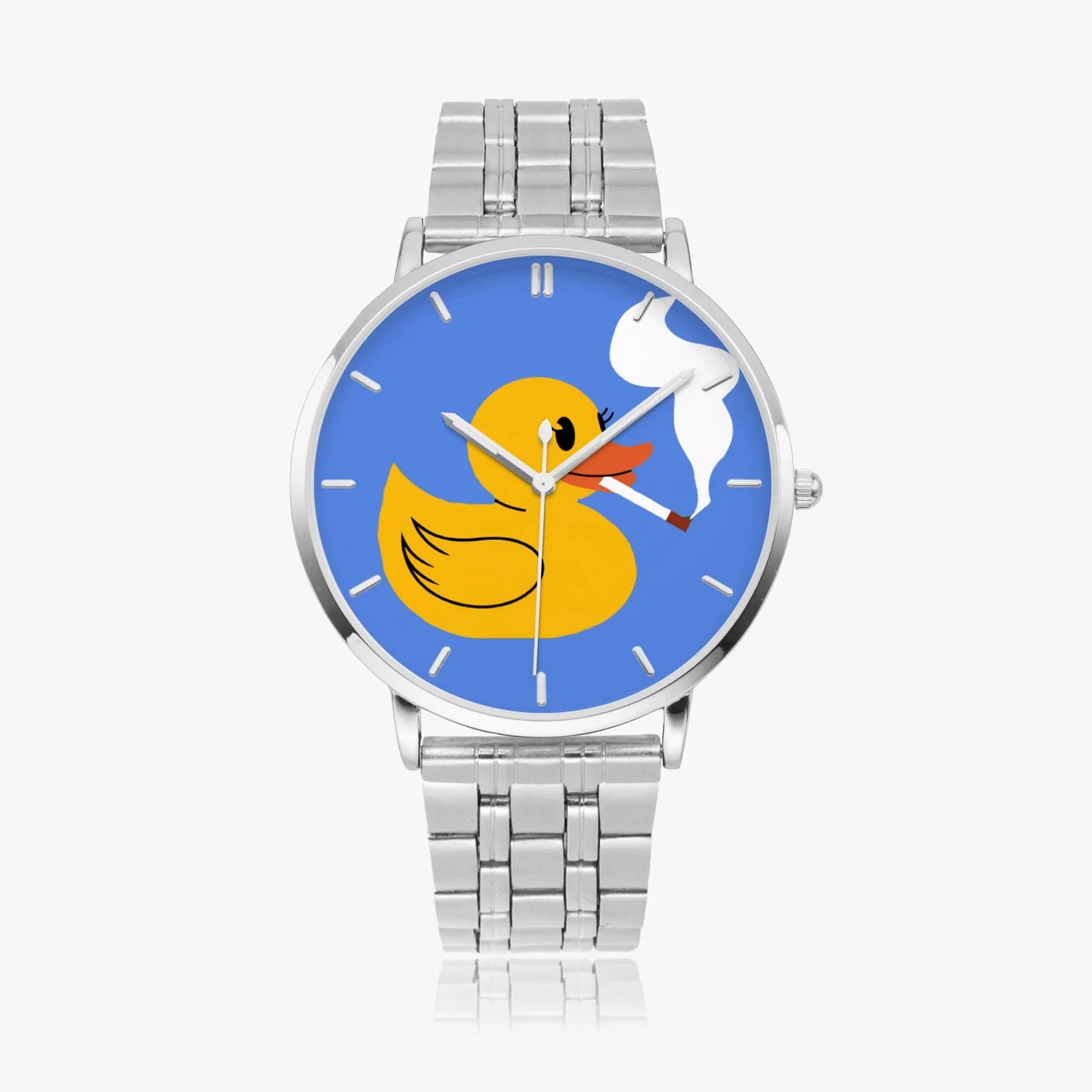 Stainless Steel Rubber Duck Watch 42 mm