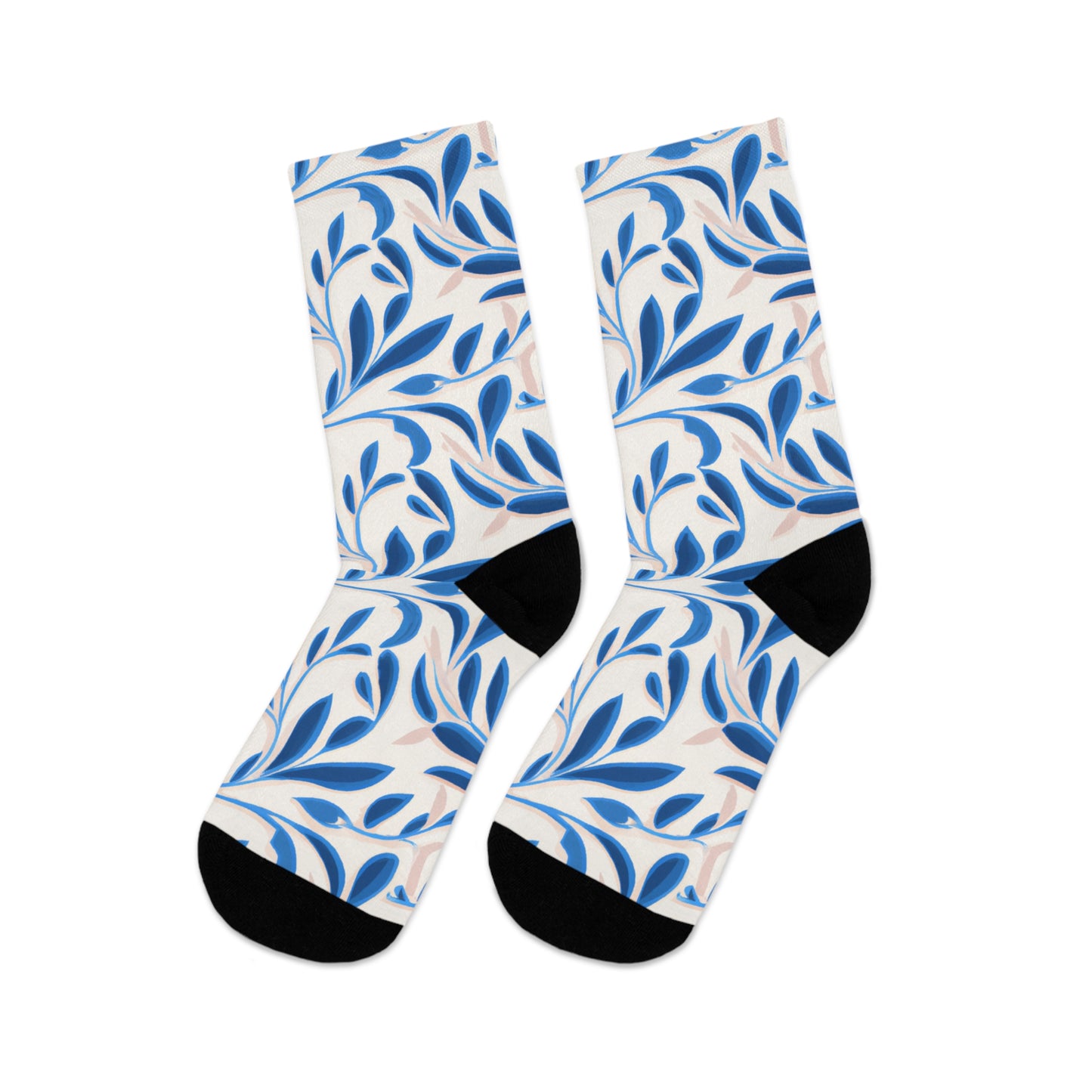 Blue Floral Socks