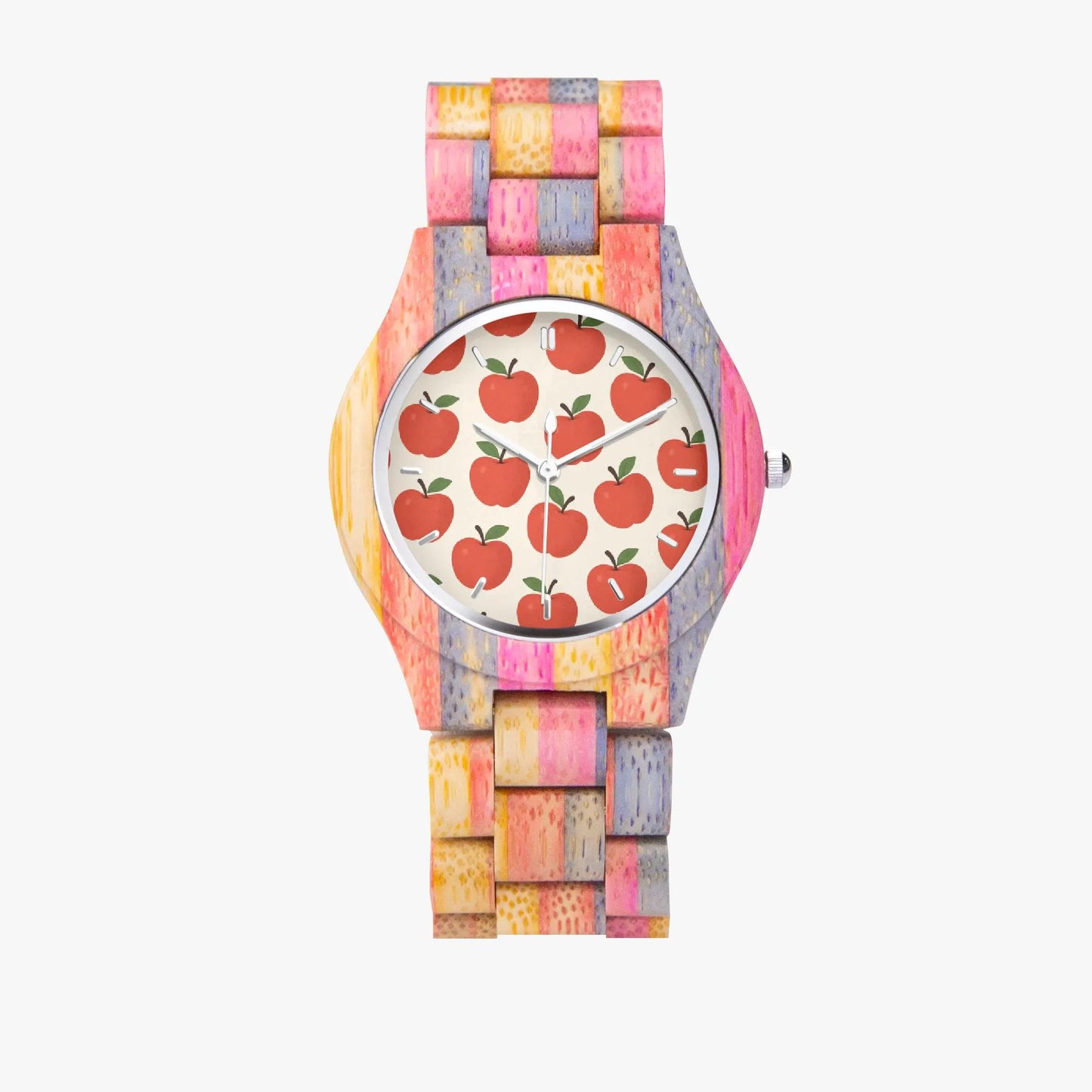 Wooden Apple Face Watch 45 mm